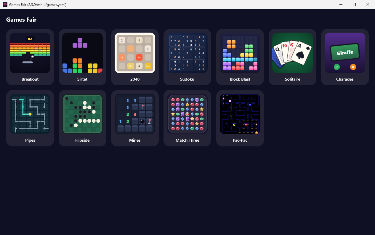 Games Fair screenshot 1 (en)