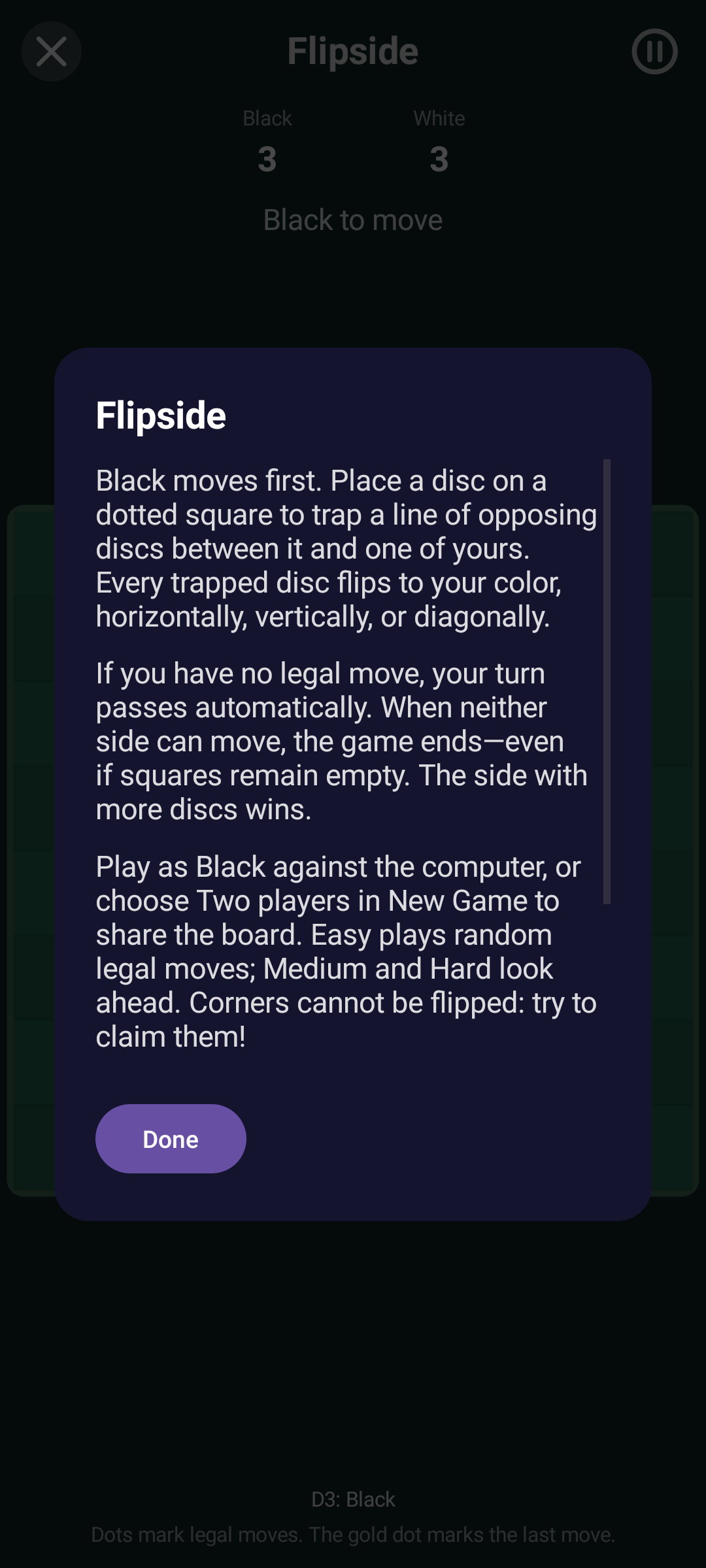 Flipside Rules, Android Android