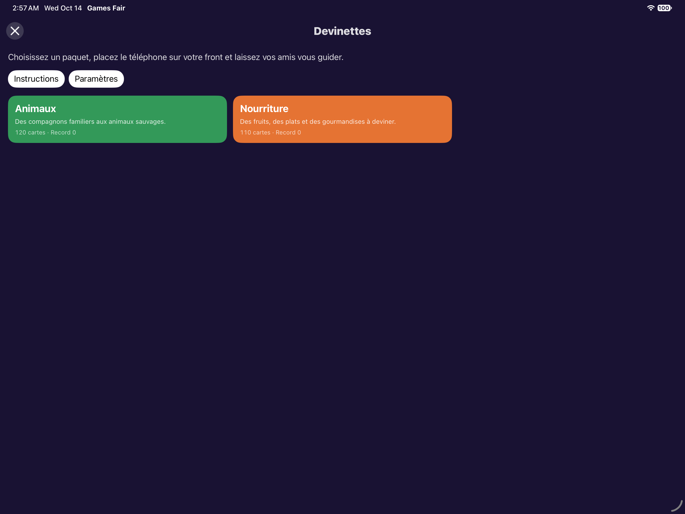 Games Fair ipad screenshot 8 (fr)