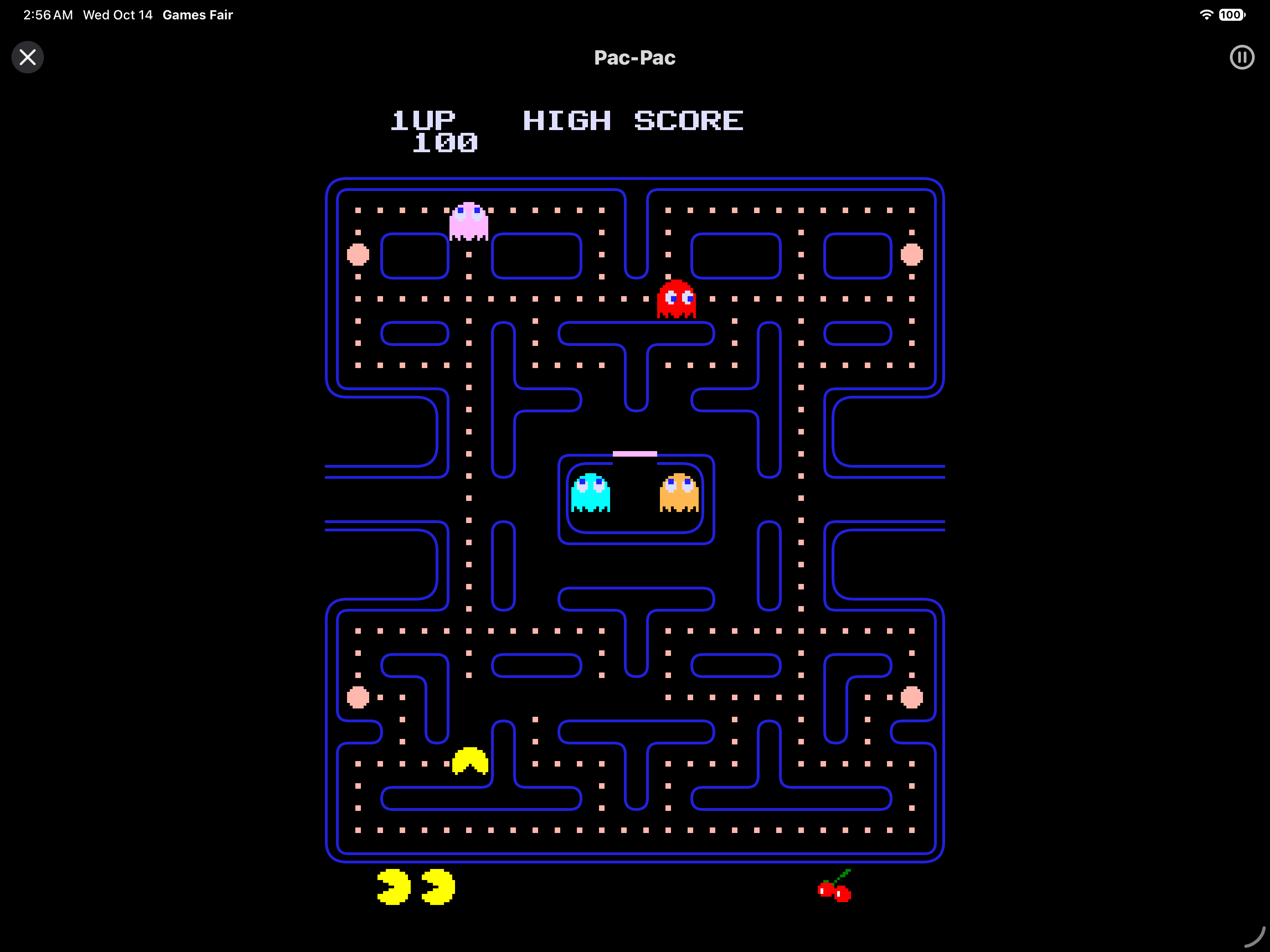 Pac-Pac — iOS (UIKit) · iPad