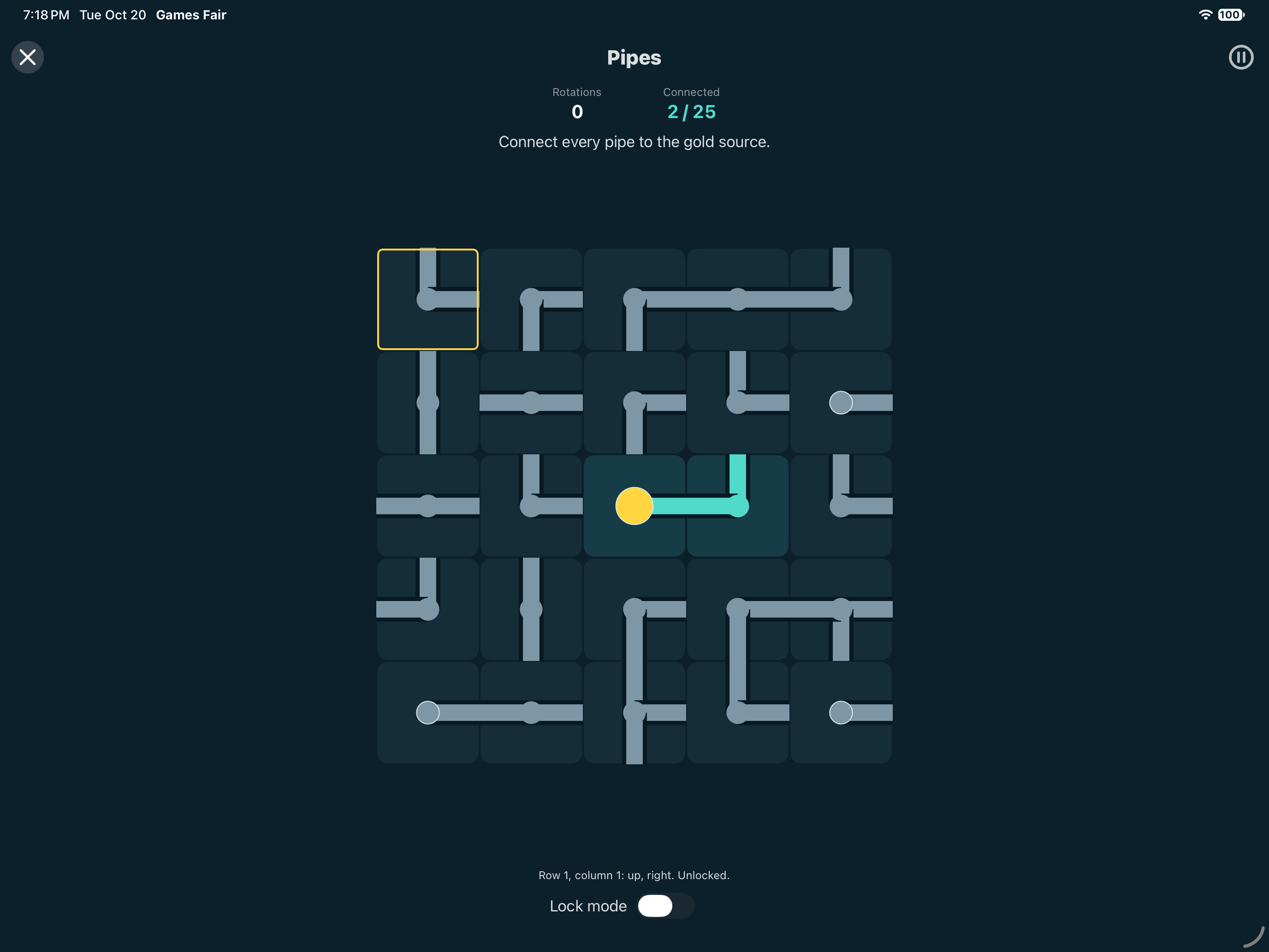 Pipes, iOS iPad