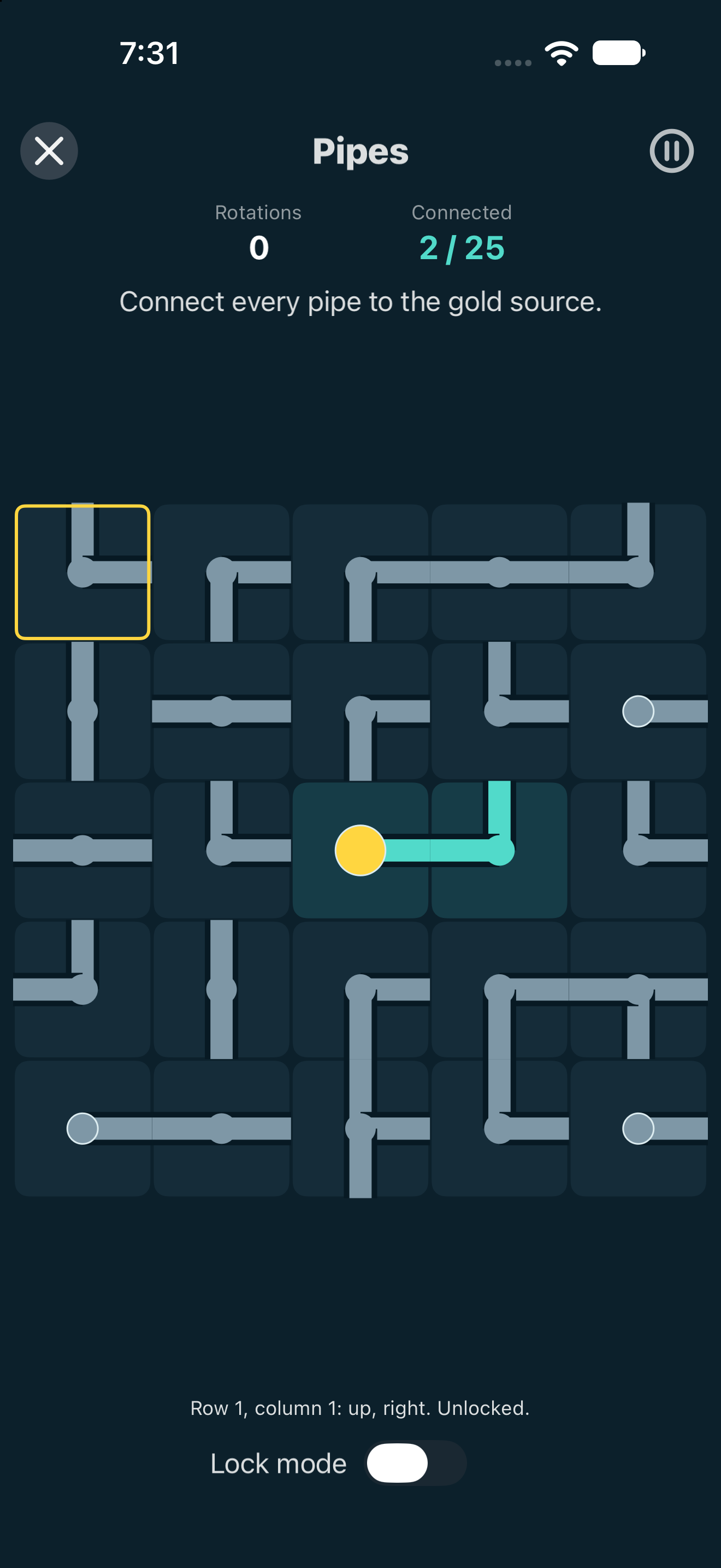 Pipes, iOS UIKit