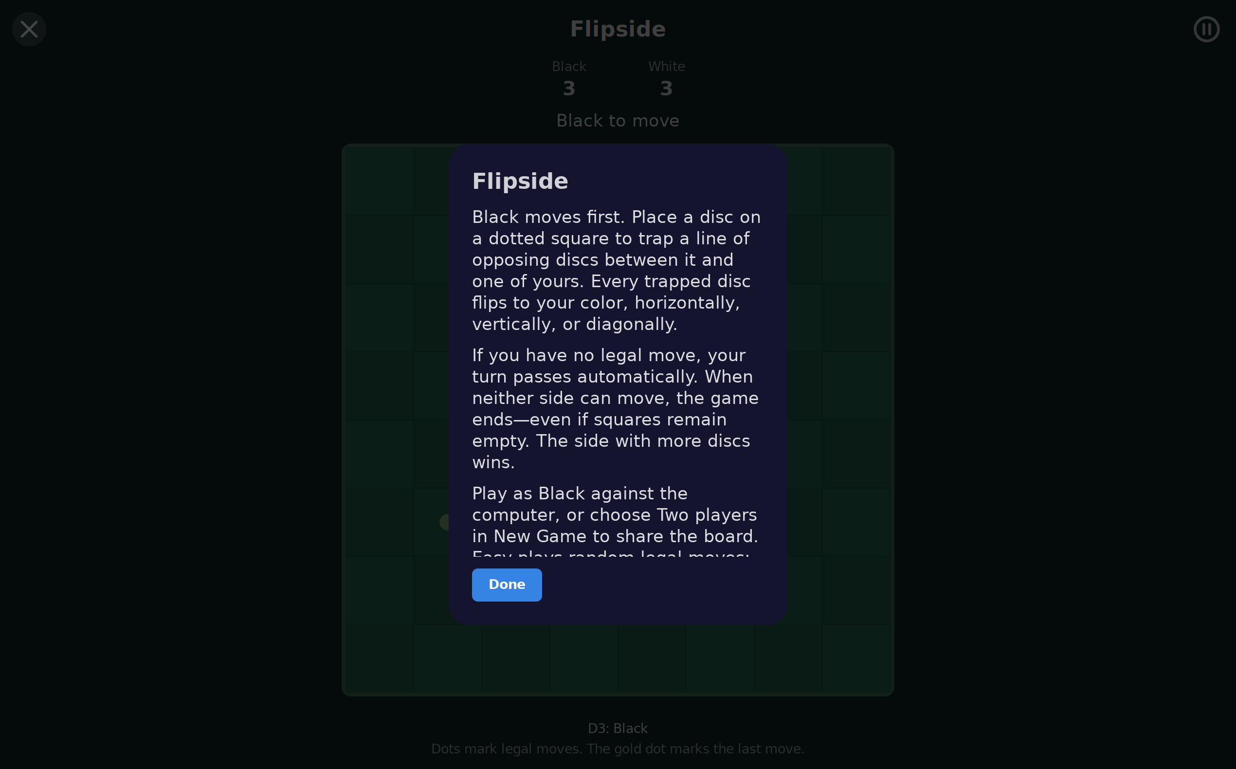Flipside Rules, Linux GTK 4