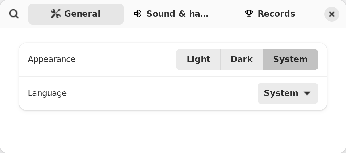 Settings, Linux GTK 4