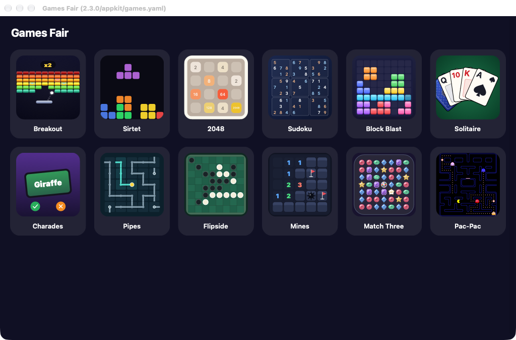 Games Fair screenshot 1 (en)