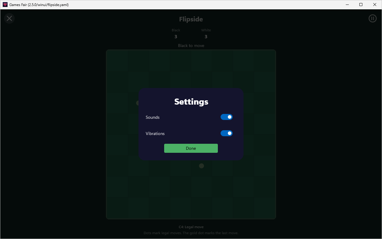 Flipside Settings, Windows WinUI 3